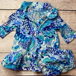 Lilly Pulitzer. Baby girl dress with bloomers.